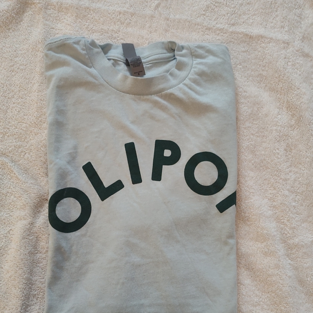 Olipop Gray T-Shirt with Black Lettering